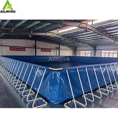 Ailinyou Factory Price Rectangular Above Ground Swimming Pool Folding Swimming Pool