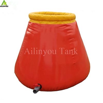 Collapsed Water Storage Pvc Coated Tarpaulin Fabric Flexible Onion Shape Water Storage Bladder Tank