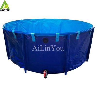 Recirculating Aquaculture System Foldable PVC Aquaculture Fish Pond Fish Farming Tanks for Shrimp Fish Raising