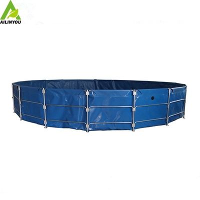 Collapsible pvc tarpaulin ras fish farming equipment aquaculture tank