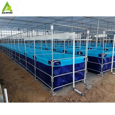Factory Supply Commercial Biofloc Fish Farming Tank Round Pond Tarpaulin Salt Water Aquarium Fish Tank