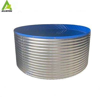 Custom Waterproof Roundish Biofloc Pvc Tarpaulin Tilapia Farming Pool Galvanized Sheet Fish Pond