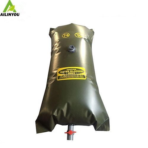 Ailinyou Flexible Food Grade TPU Drinking Water Bladder Tank 500 Liters TPU Tank