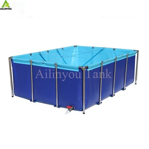 Factory Custom Round Pvc Tarpaulin Fish Farming Tank Stainless Steel Water Storage Tank