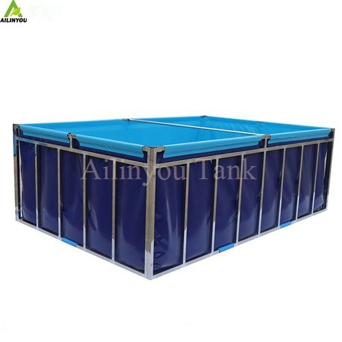 Factory Direct Sale Collapsible Fish Pond Bracket Outdoor Fish Pond Tanks