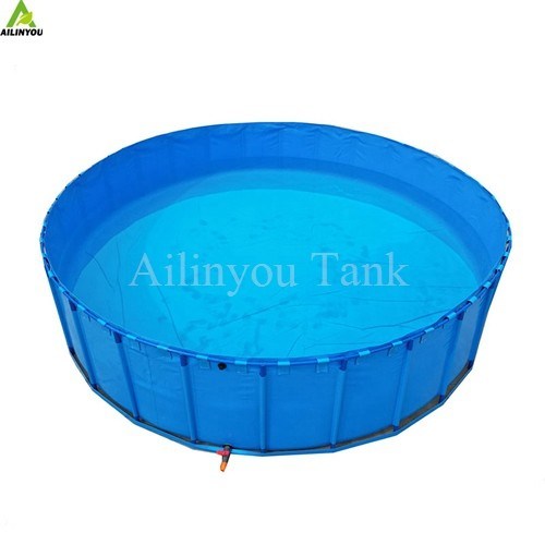 Customized durable  Indoor and outdoor pvc tarpaulin tanks aquaculture equipment for Aquaculture farm