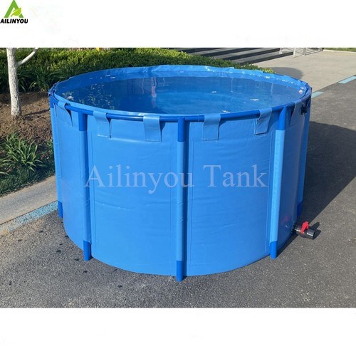 PVC Outdoor Fish Pond Low Cost Tarpaulin Fish Tank Plastic Pools For Fish Farming