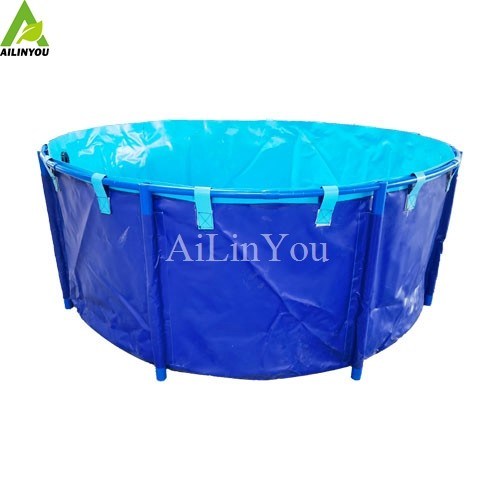 Hot Selling Plastic Fish Tanks Foldable Pvc Tarpaulin Fish Farming Pond Tank