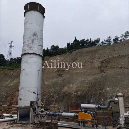 China Manufacturer Customized Biogas Torch  Enclosed Type Biogas Flare