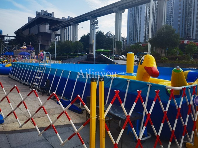 Factory Supply  Metal Frame Rectangular Above Ground Water Storage Pool for water treatment