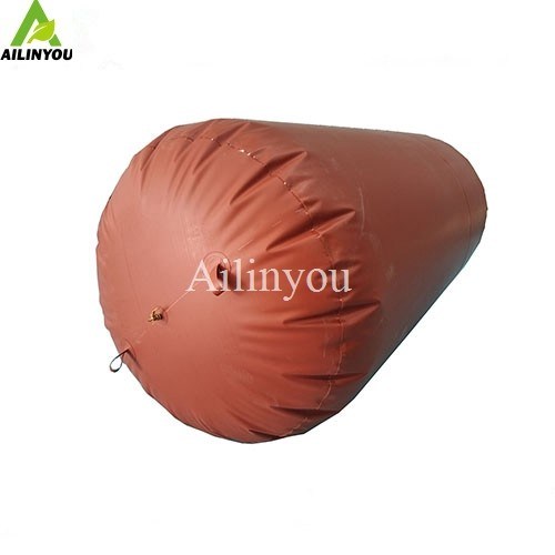 Ailinyou Hot Sale 1m3 ~1000m3 Red Mud PVC Biogas storage Bag for storage biogas or gas
