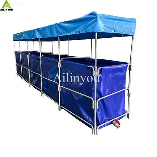 Heavy Duty Collapsible Stand Fish Pond Outdoor Foldable Frame Fish Breeding Tank