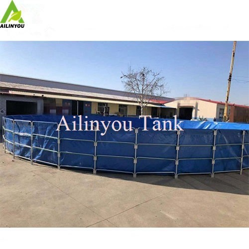 Customized Size Frame PVC Fish Farming Water Tank /tank fish farming