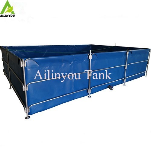 Collapsible PVC Tarpaulin Fish Tank Farming Backyard Round Fish Tank