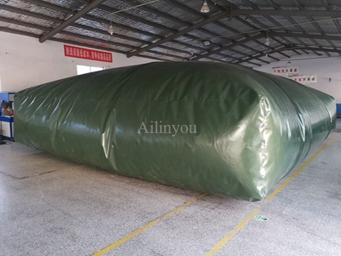 Collapsible Inflatable Flexible 5000L water stoage bladder PVC Tarpaulin Soft square Water Storage Tank