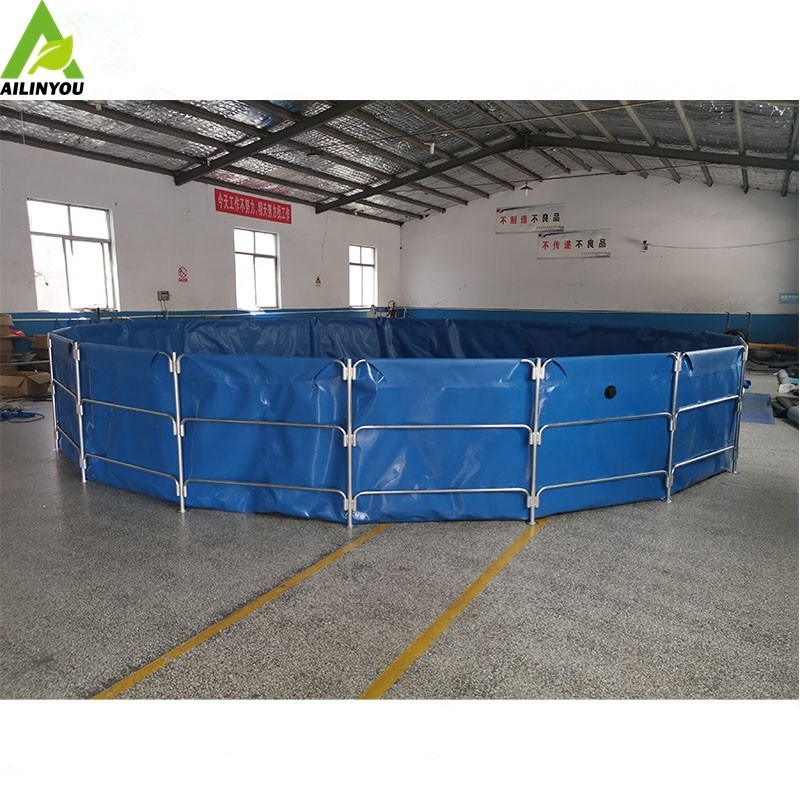 Flexible pvc coated fabric catfish farming fish farming equipment for sale