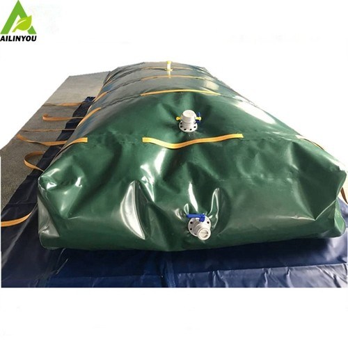 Hot Selling 200000 Liter Portable Inflatable Grey Tarpaulin Flexible Water Storage Pillow Tank For Industry
