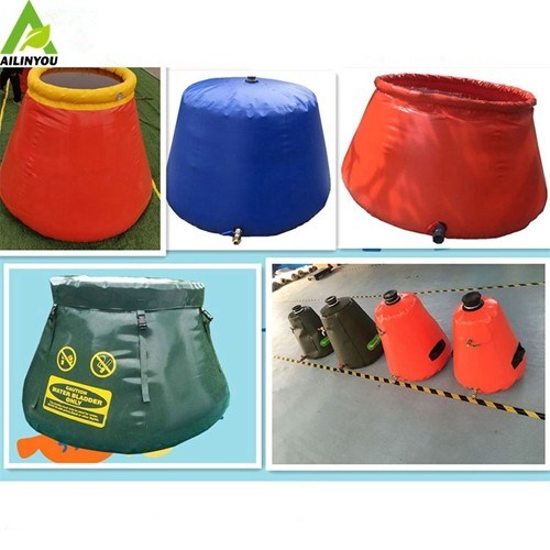 Ailinyou  Factory Hot Sale Collapsible PVC Water Cans for watering & irrigation 0.1m3~1000m3