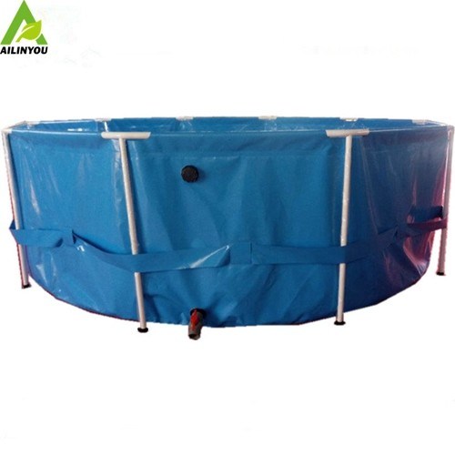 High quality 5000 litres collapsible plastic pvc tarpaulin fish breeding farm tank of aquaculture