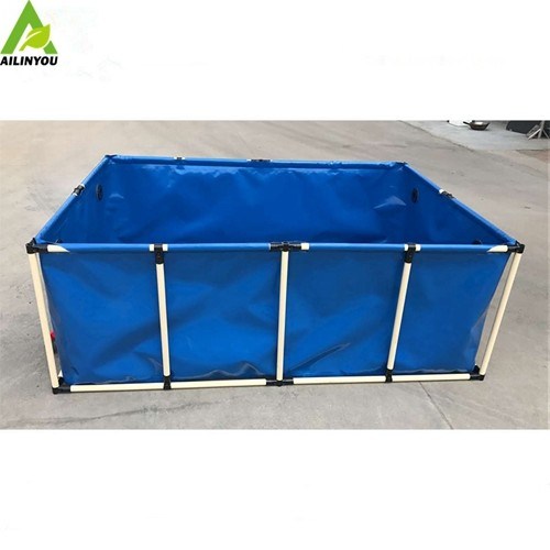 5000L Rectangle Flexible PVC Canvas Tarpaulin Fishing Pool Fish Tank for Farming