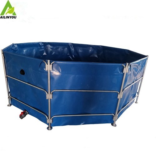 Customized PVC tarpaulin fresh water fish tank for shrimp farming
