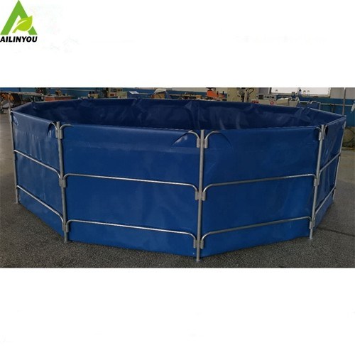 High quality 5000 litres collapsible plastic pvc tarpaulin fish breeding farm tank of aquaculture