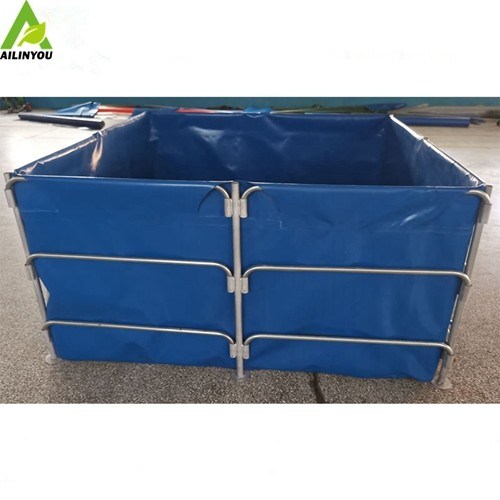 5000L Rectangle Flexible PVC Canvas Tarpaulin Fishing Pool Fish Tank for Farming