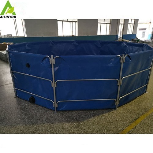 China Factory Direct Sales PVC Tarpaulin Sheet Circular Wire Mesh Fish tank