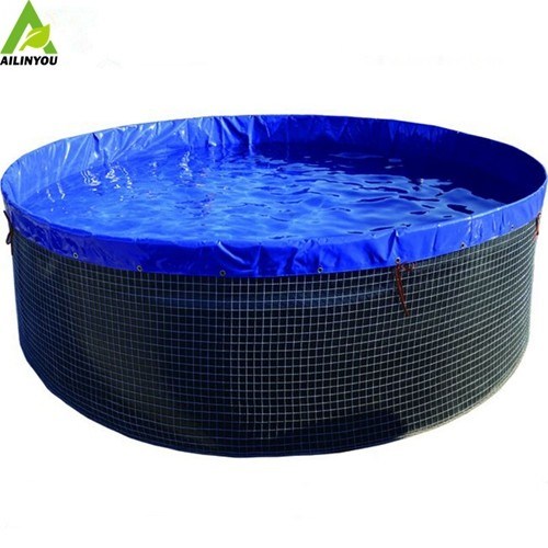 China Factory Direct Sales PVC Tarpaulin Sheet Circular Wire Mesh Fish tank