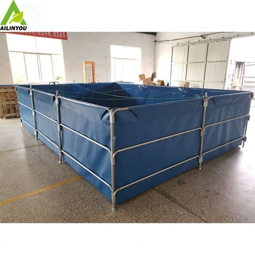 15000L Round Pond Tilapia Fish Farming Tanks RAS Circular Aquacuture Corrugated Tanks