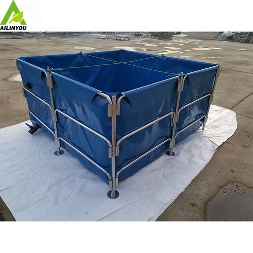 15000L Round Pond Tilapia Fish Farming Tanks RAS Circular Aquacuture Corrugated Tanks