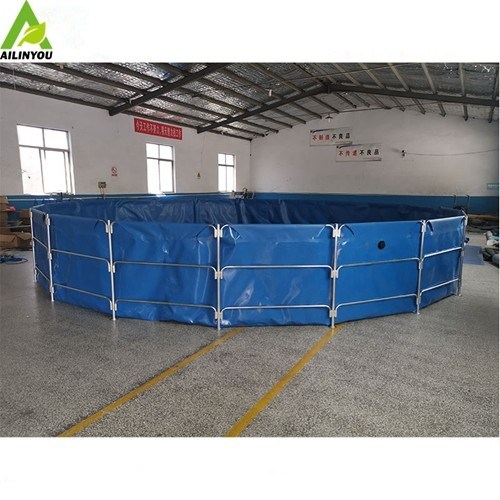 High Quality Pvc Biofloc Fish Tank 20000 Litres Round  Fish Farm Tank With Frame Support