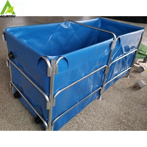 China  Manufacturer Plastic Aquaculture Round Fish Farming Tanks Tarpaulin  Fish Farming Tank