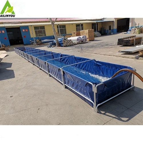 High Quality Plastic Pvc Collapsible Round Frame Fish Tank Customized Shrimp Breeding Tank Pvc Frame Water Tank
