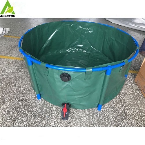 foldable pvc tarpaulin fish breeding tank fish pond koi fish tank