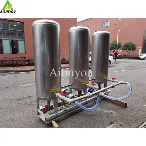 Biogas purification to remove impurities h2s scrubber CO2 removal wet scrubber gas cleaning system