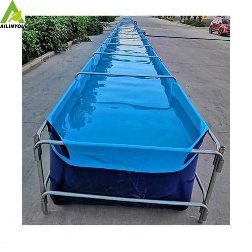Super Quality Global Warranty China Factory Wholesale Price Collapsible Pvc Frame Fish Pond Tank Plastic Frame Fish Farm