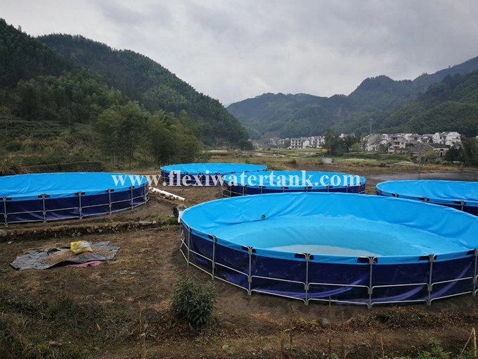 Aquaculture Fish Farming Tanks Supplier For Sale Large Aquaculture Cylinder Folding Foldable Fish Farming Tank