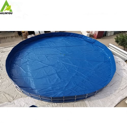 Factory Aquaculture Pvc Tarpaulin Fish Farm Tank Pond Canvas Fish Farming Tank Agricultural Farm Aquarium