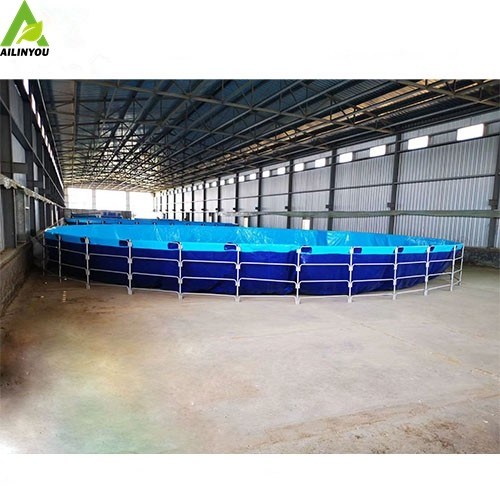 Easy-Assembly Collapsible Stand Fish Pond Foldable Support Fish Pond for Aquaculture