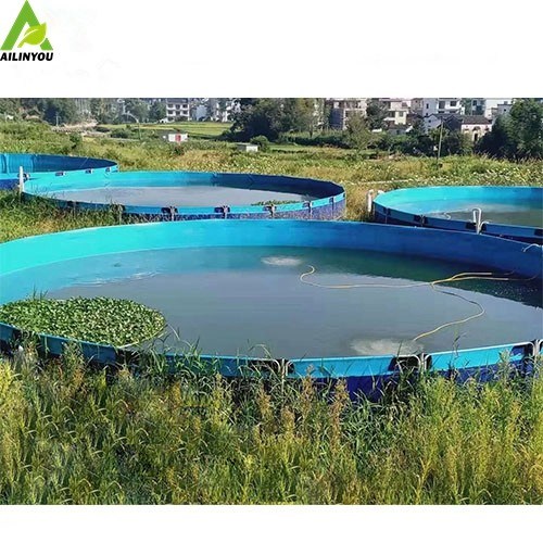 Galvanized Sheet Fish Pond 500-500000 Litre Aquaculture Tanks For Fish Farming