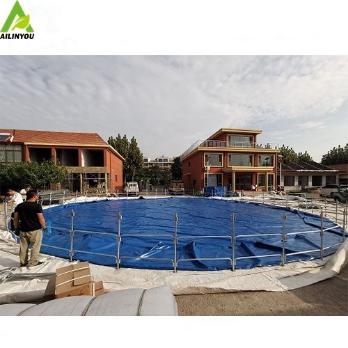 Hot Sale Eco-friendly Biofloc Frame Canvas Fish Ponds Pvc Fish Farming Tanks For Sale