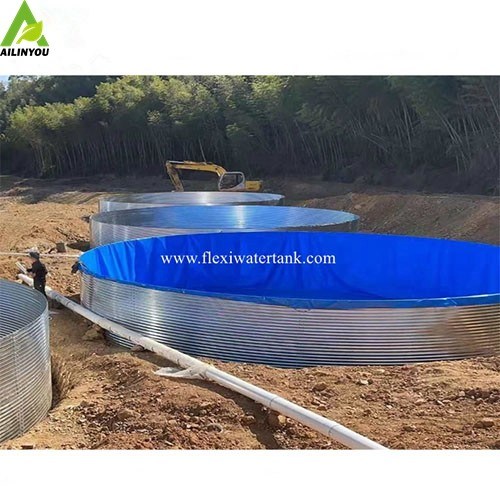 Flexible Biofloc PVC Fish Farming Tank Pond 1.2m High with Stainless Frame Betta Fish Tank Aquarium