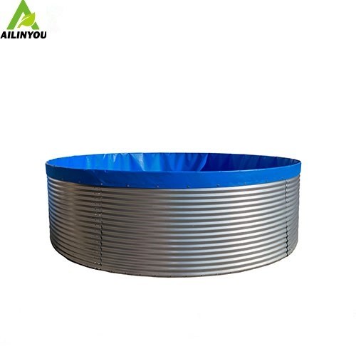 Factory Supply Aquaculture Equipment Galvanized Steel Water Storage Tank Suppliers Tank Round Fish Tank