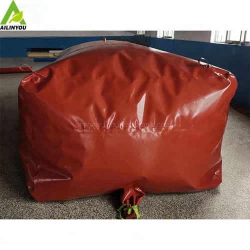China manufacture red mud Acid-resistant inflatable methane gas storage bag for methane biogas